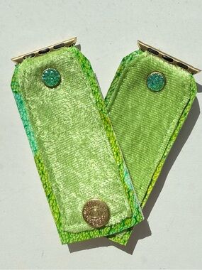 Watch Me Creations Green Dragon Velvet Apple Watch Band